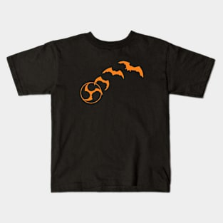 Bat Mitsudomoe orange Kids T-Shirt